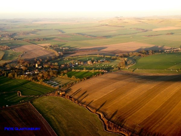Avebury from the air, 2004