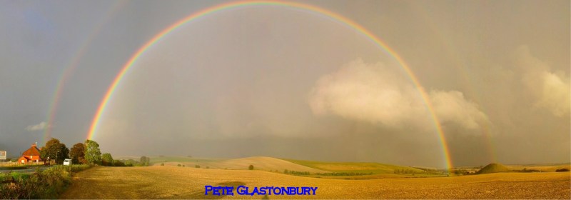 Silbury Hill Double Rainbow