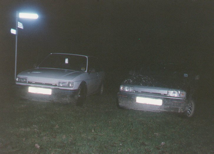 Two mud covered Xr2's, Daves - Left , Mine - Right